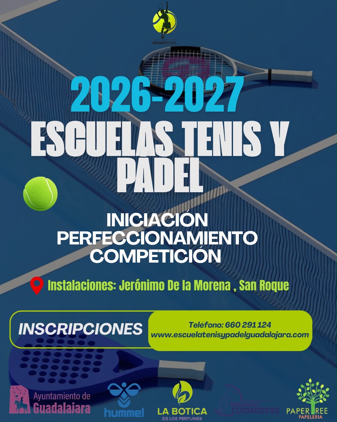 escuela de tenis y padel 2026 2027